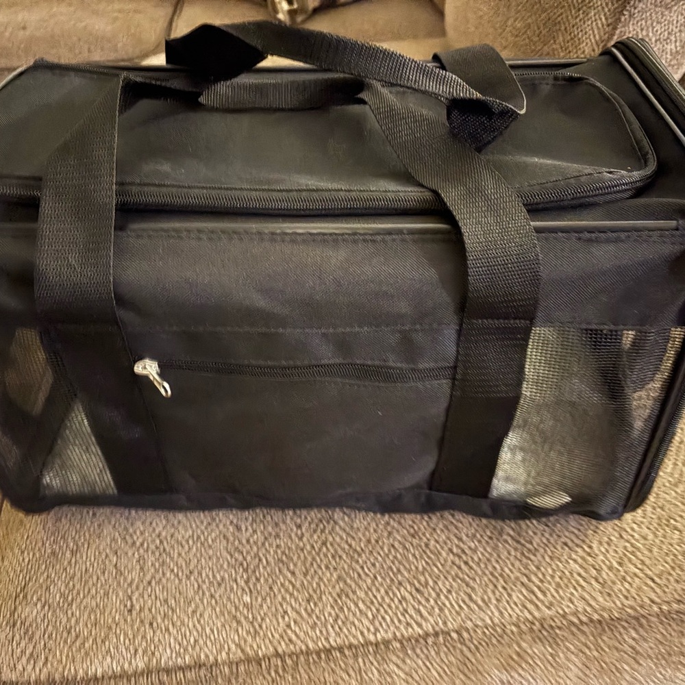 Black Pet Carrier for Small Animals